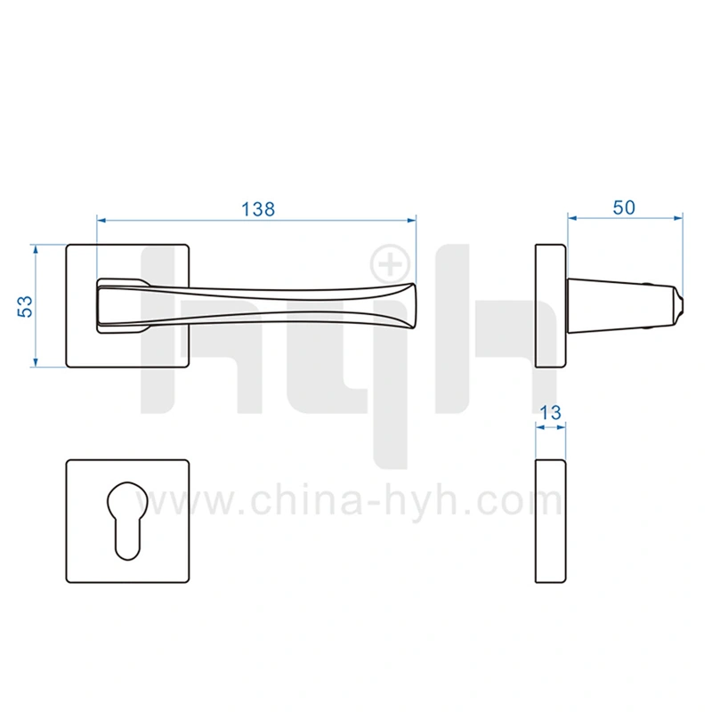 hyh Zinc Alloy Door Lock with Key Unlock